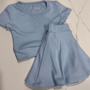 Btween Active • Toddler 2-piece Crop Shirt & Skort Set